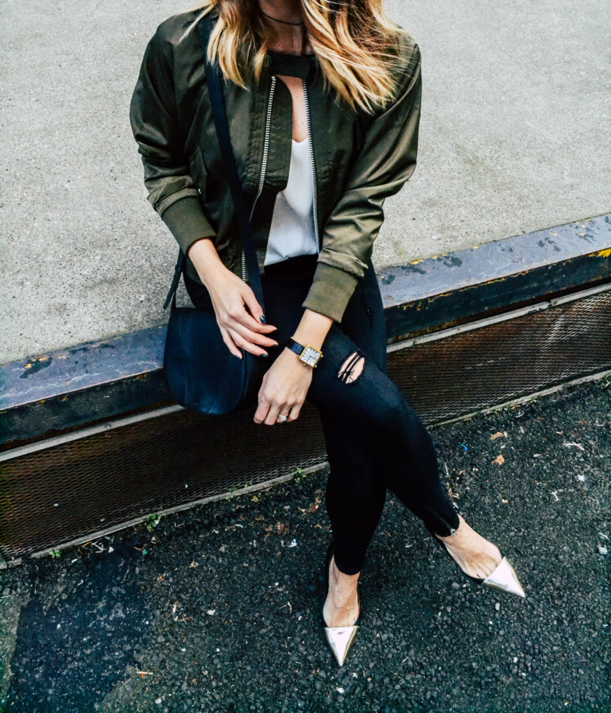 The Grey Edit-Olive Bomber Seattle