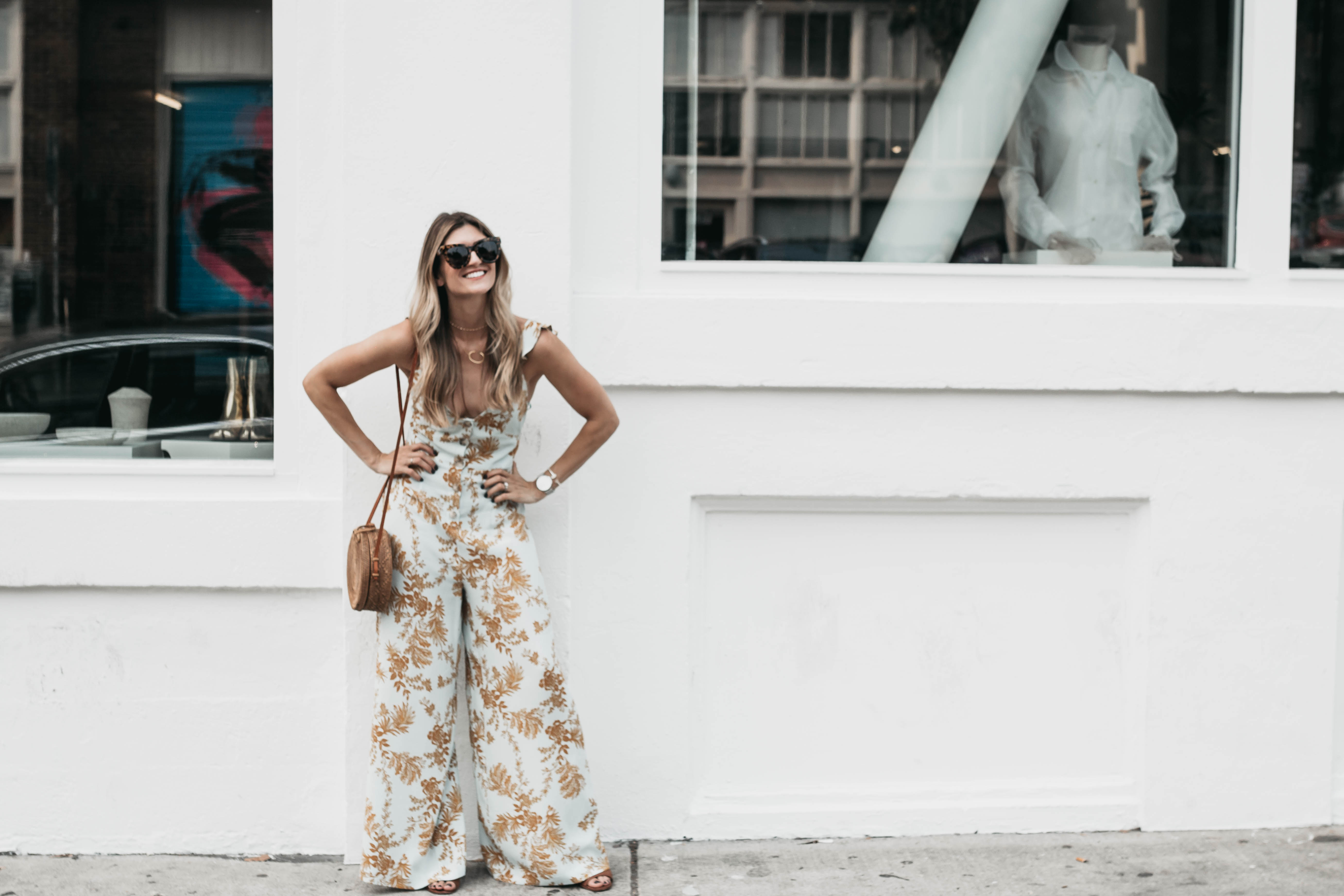 The Grey Edit - Free People Printed Jumpsuit