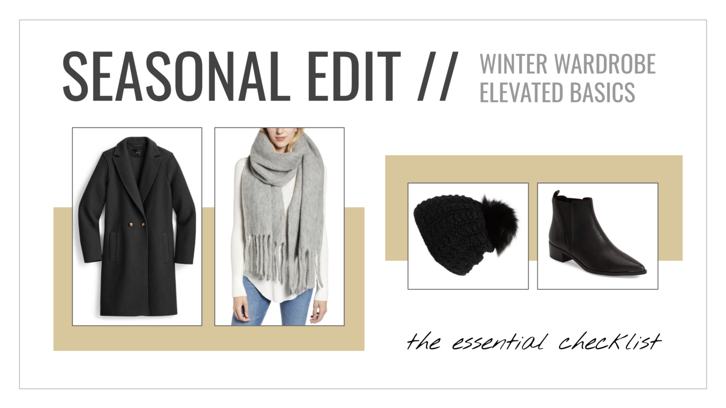 Seasonal Edit : Winter Wardrobe Elevated Basics