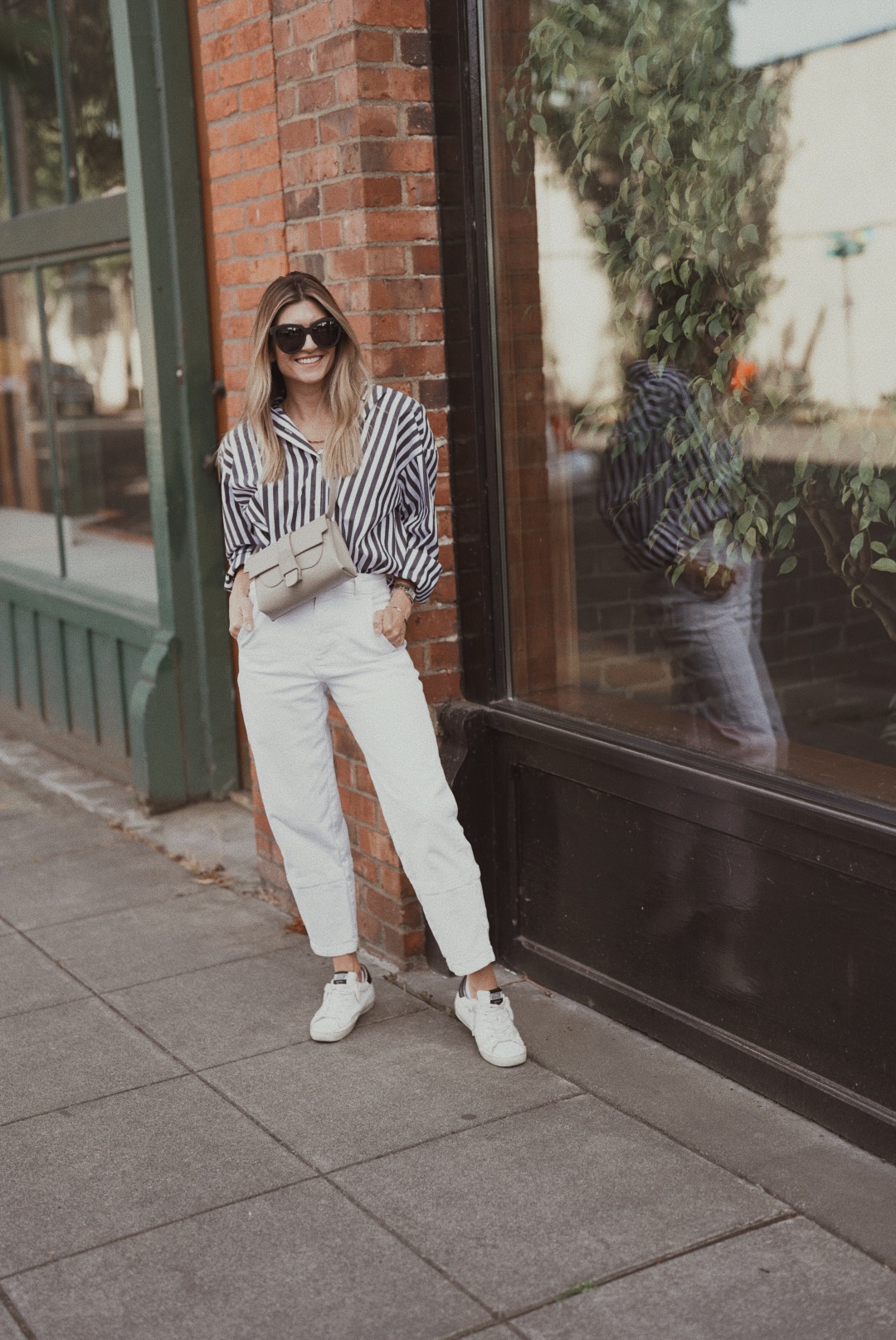 The Frankie Shop Oversized Stripe Shirt - Cortney Bigelow - Seattle Lifestyle Blogger