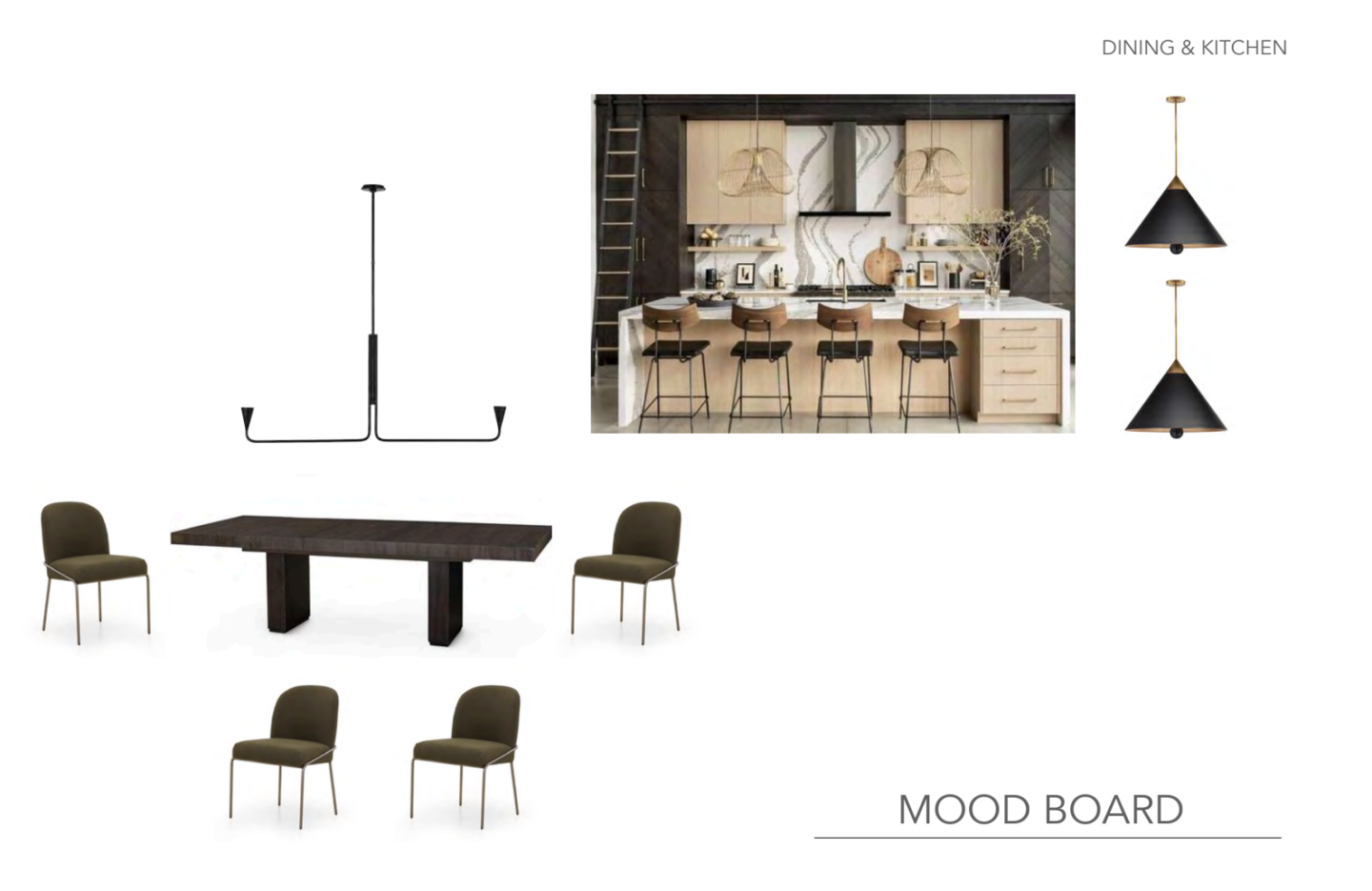 Phase I : Main Level Remodel | Mood Board Inspiration - Kitchen/Dining